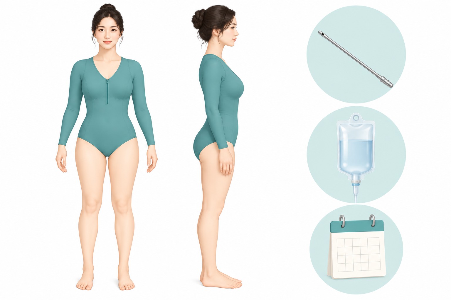 乳房吸脂手术方法与术后塑身衣